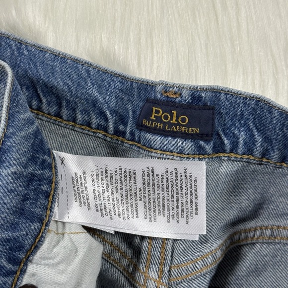 Polo Ralph Lauren Women's‎ Size 28 Patchwork Slim Boyfriend Tapered Denim Jeans - Picture 9 of 10